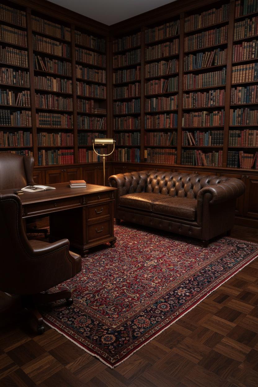 Dieser moderne Wollteppich zeigt eine klassische, persisch inspirierte Ästhetik mit einem dicht geschichteten, floralen Allover-Muster auf einem leuchtend roten Grund. Die marineblaue Bordüre umrahmt das Design mit rhythmischen Blüten und sich