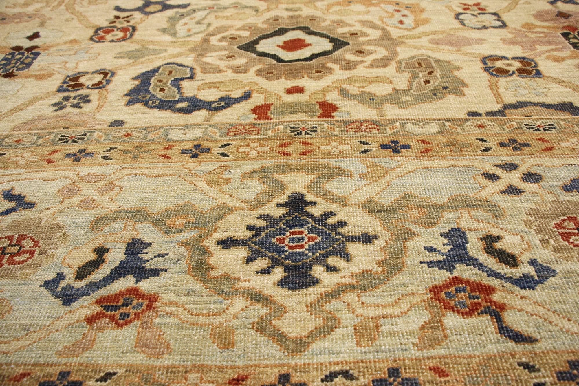 Zeitgenössischer persischer Sultanabad-Teppich (Persisch) im Angebot