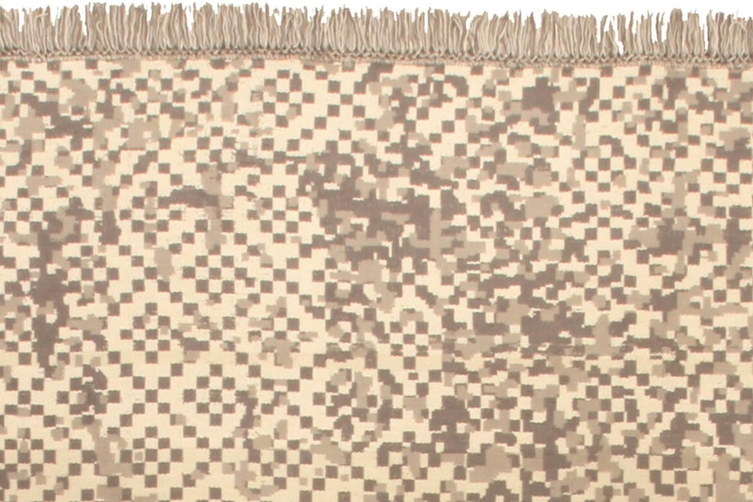 Contemporary Petra Design Beige and Brown Handmade Wool Rug by Doris Leslie Blau For Sale 1