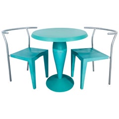 Philippe Starck for Kartell Ensemble bistro vert menthe:: 3 pièces