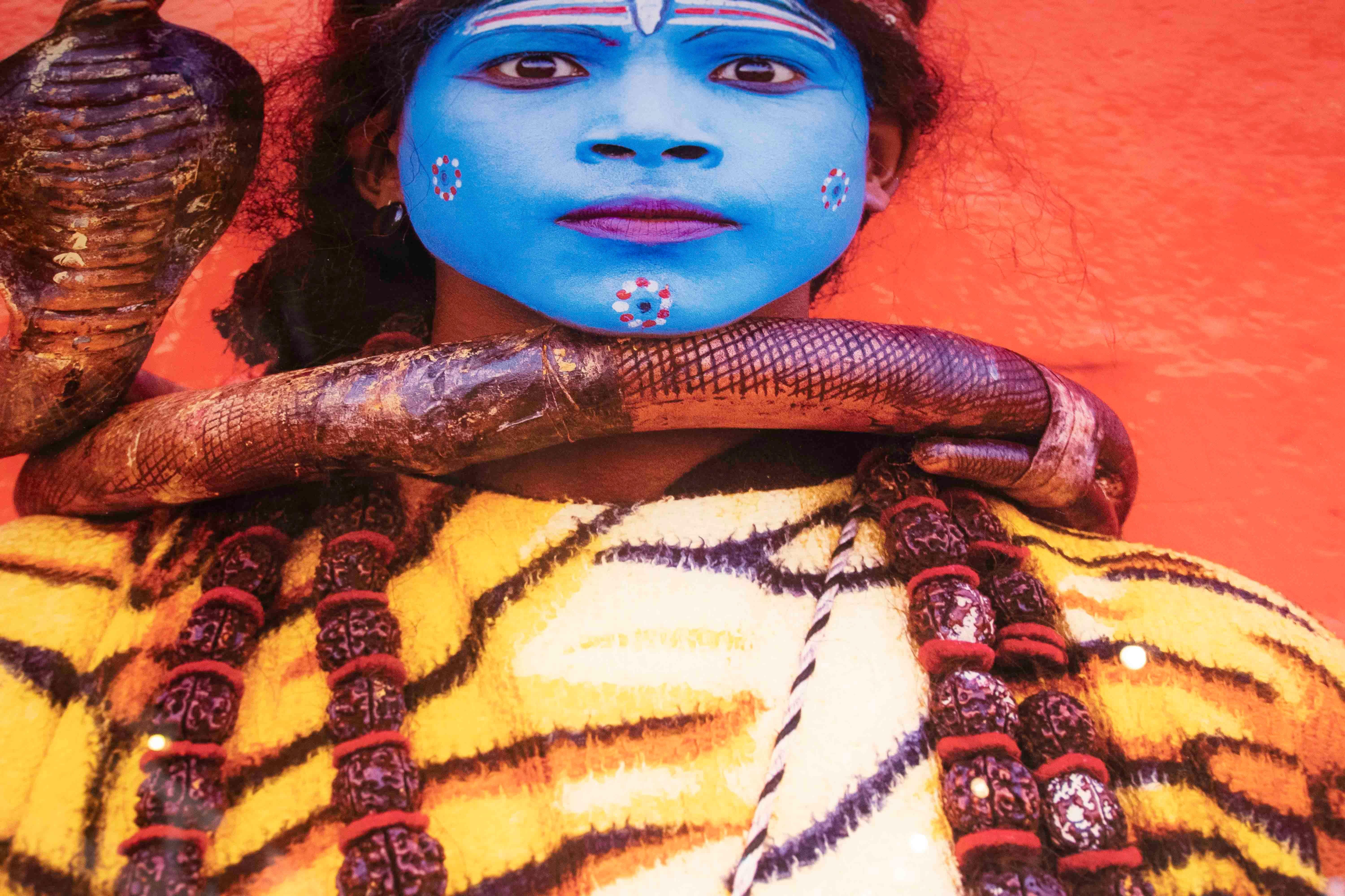 Contemporary Photography of Young Man as Shiva, Hindu Ritual Art, India For Sale 6