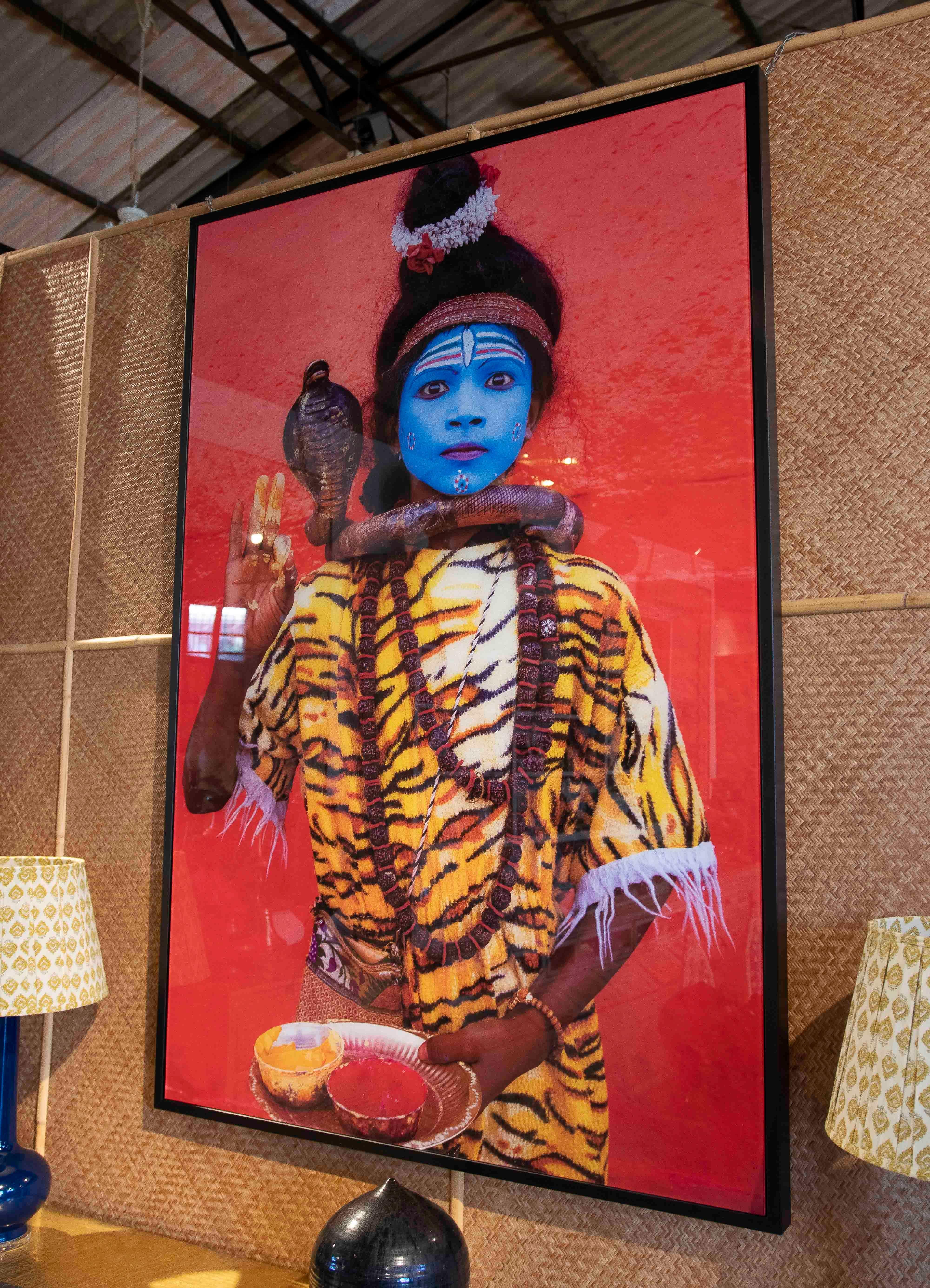 Contemporary Photography of Young Man as Shiva, Hindu Ritual Art, India For Sale 7