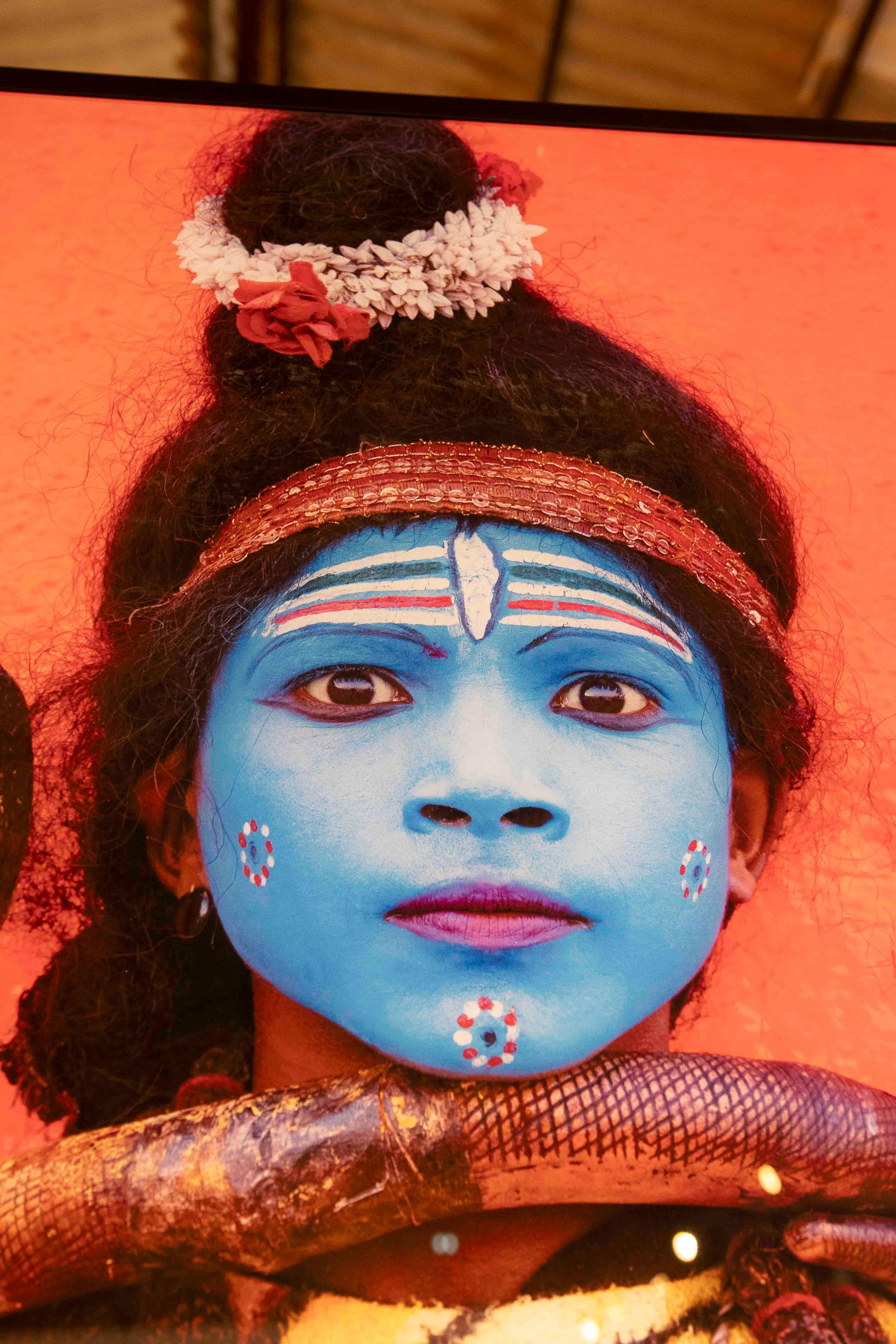 Contemporary Photography of Young Man as Shiva, Hindu Ritual Art, India For Sale 2