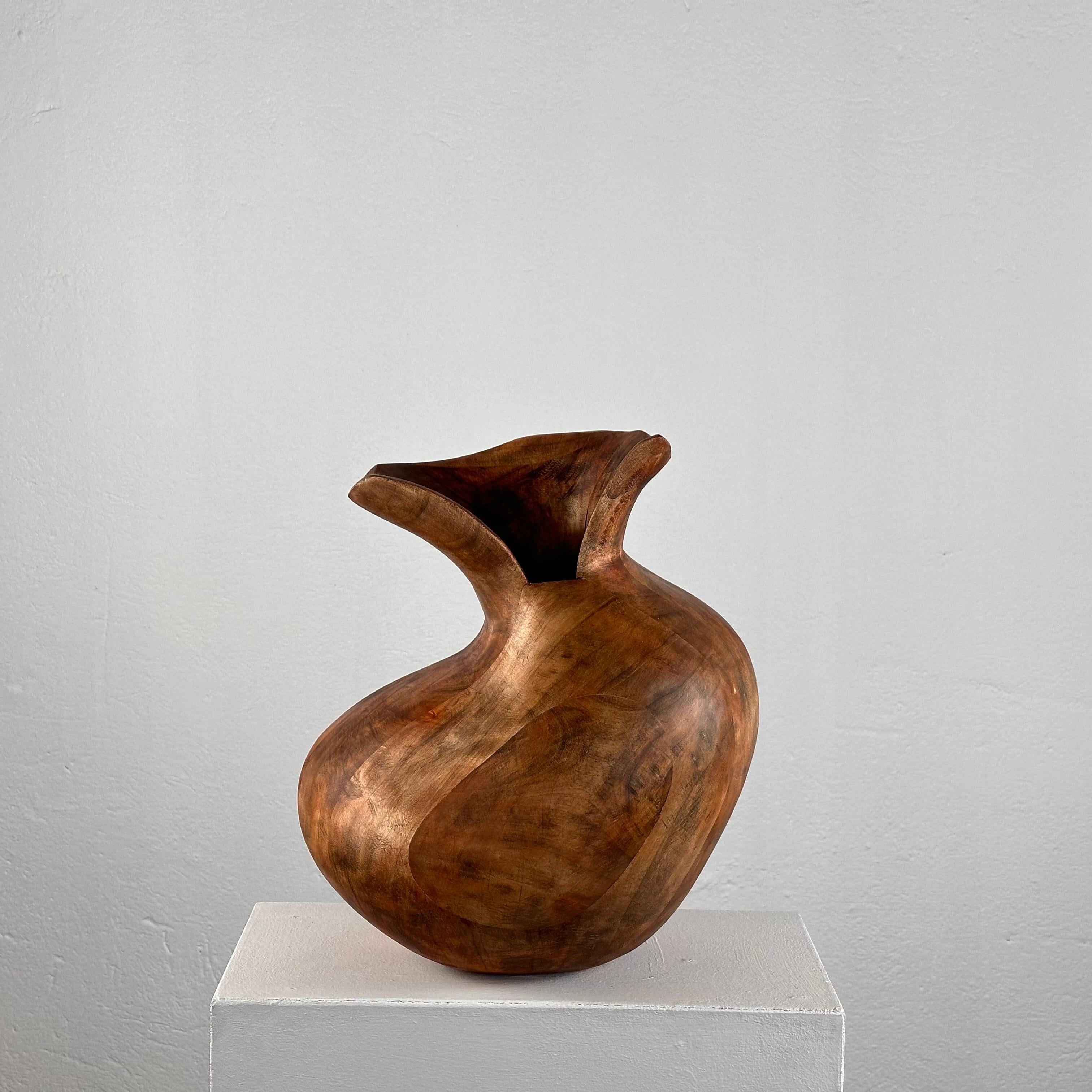 Italian Contemporary Phytomorphic Sculpture Vase in Wood for FORME, 2024, Italy For Sale
