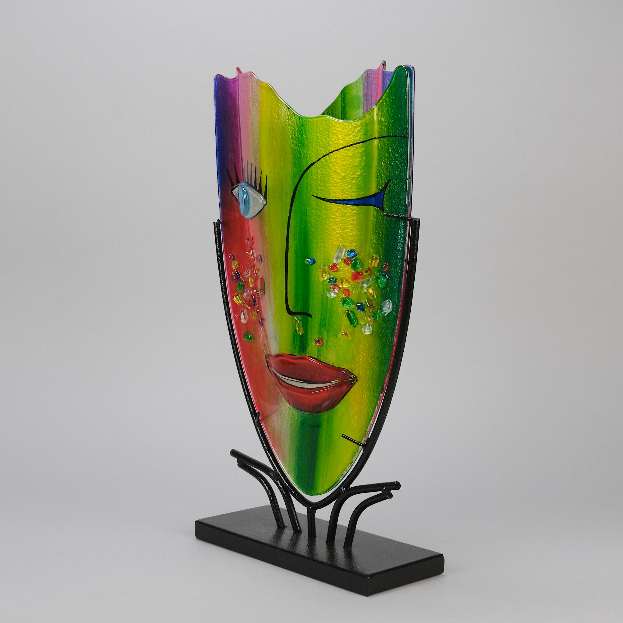 Vaso contemporaneo in stile Picasso intitolato 