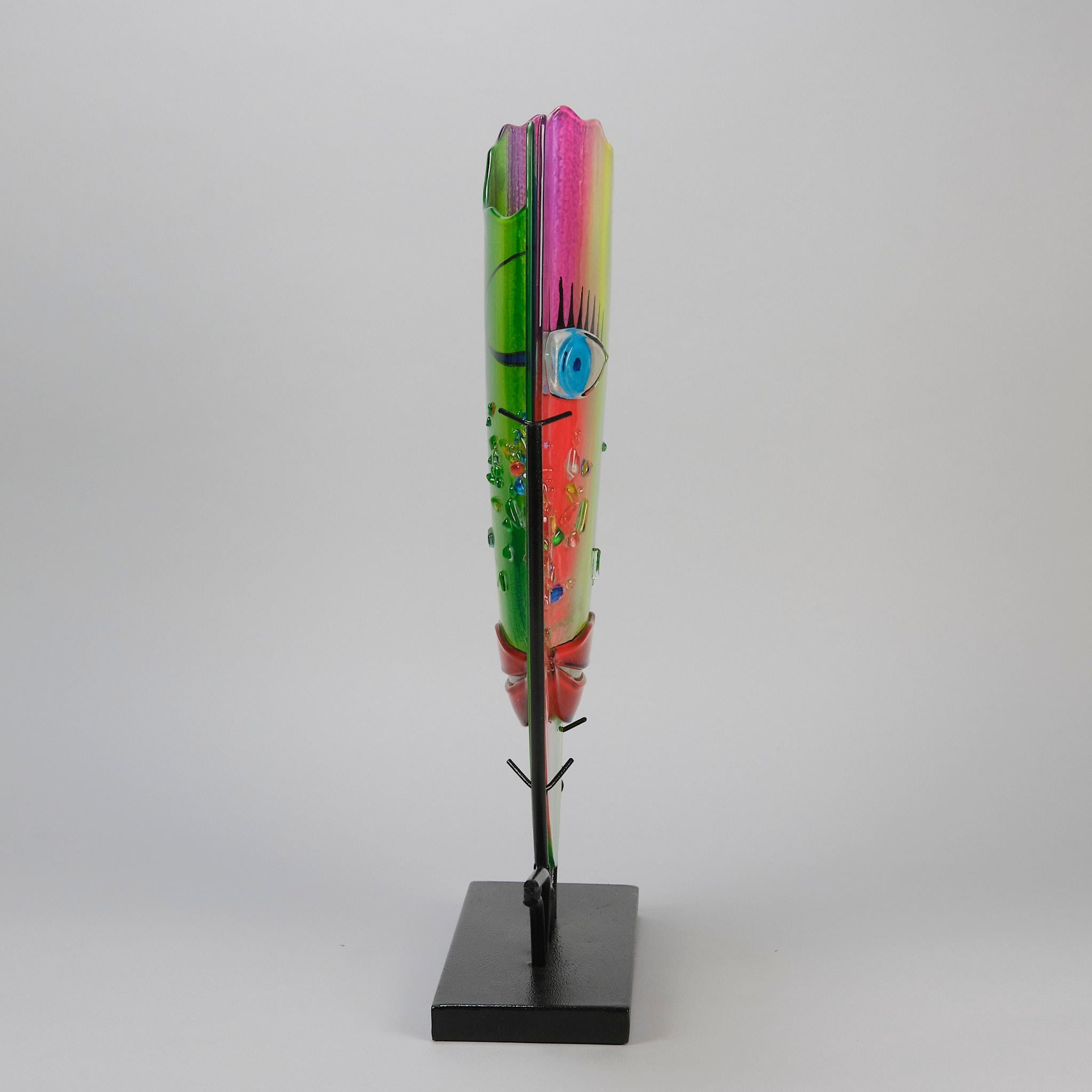 Vaso contemporaneo in stile Picasso intitolato 