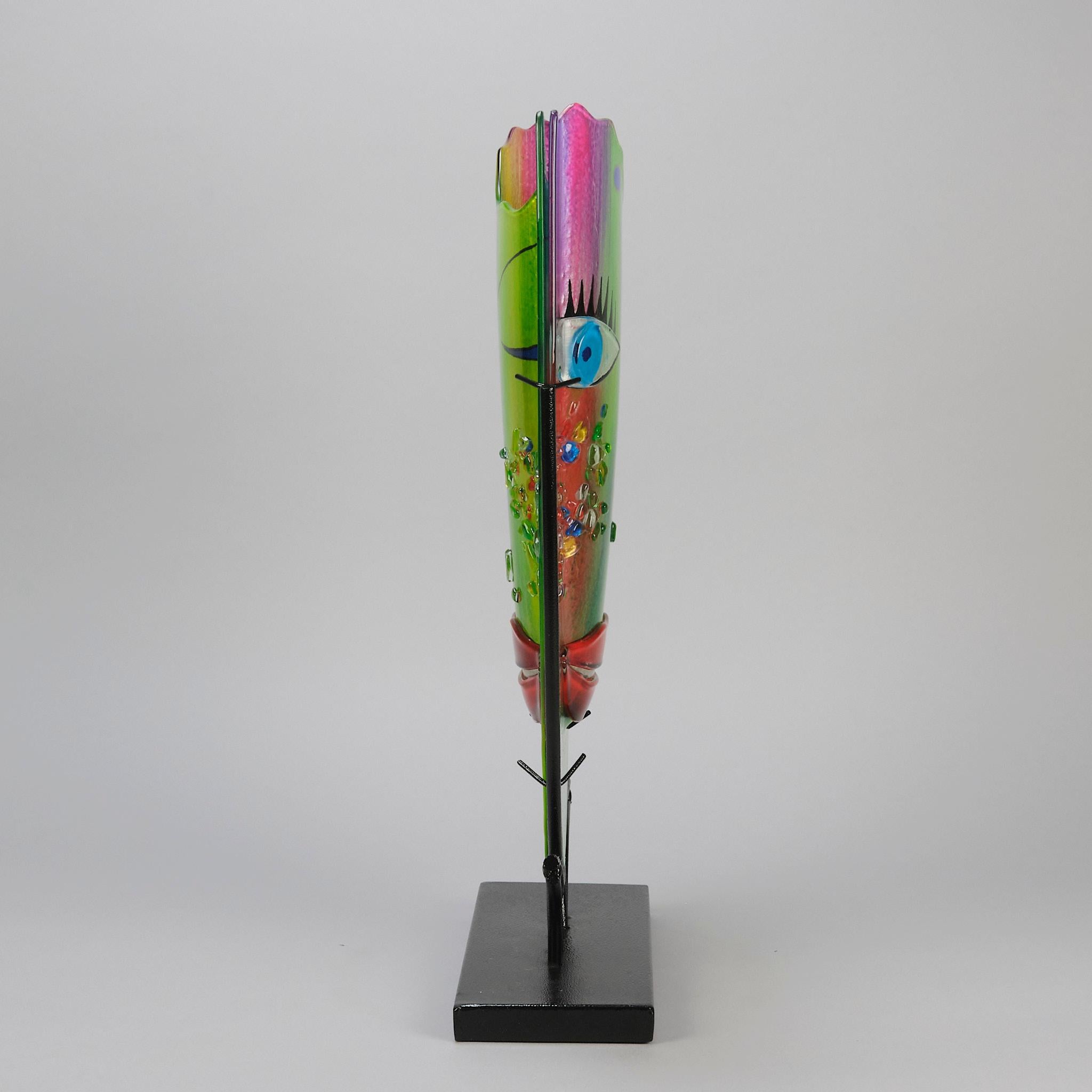 Vaso contemporaneo in stile Picasso intitolato 