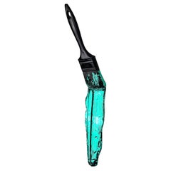 Cuadro Contemporáneo "Negro y Verde XL", Todas las Piezas Numeradas, Hecho a Mano en Italia