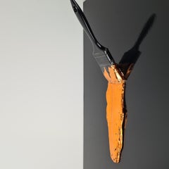 « Photographie orange et noir » contemporaine, toutes les pièces numérotées, fabriquées à la main en Italie