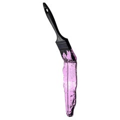 Cuadro Contemporáneo "Rosa y Negro XL", Todas las Piezas Numeradas, Hecho a Mano en Italia