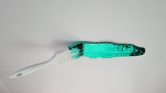 « Photographie blanche et verte XL » contemporaine, toutes les pièces numérotées, fabriquées à la main en Italie