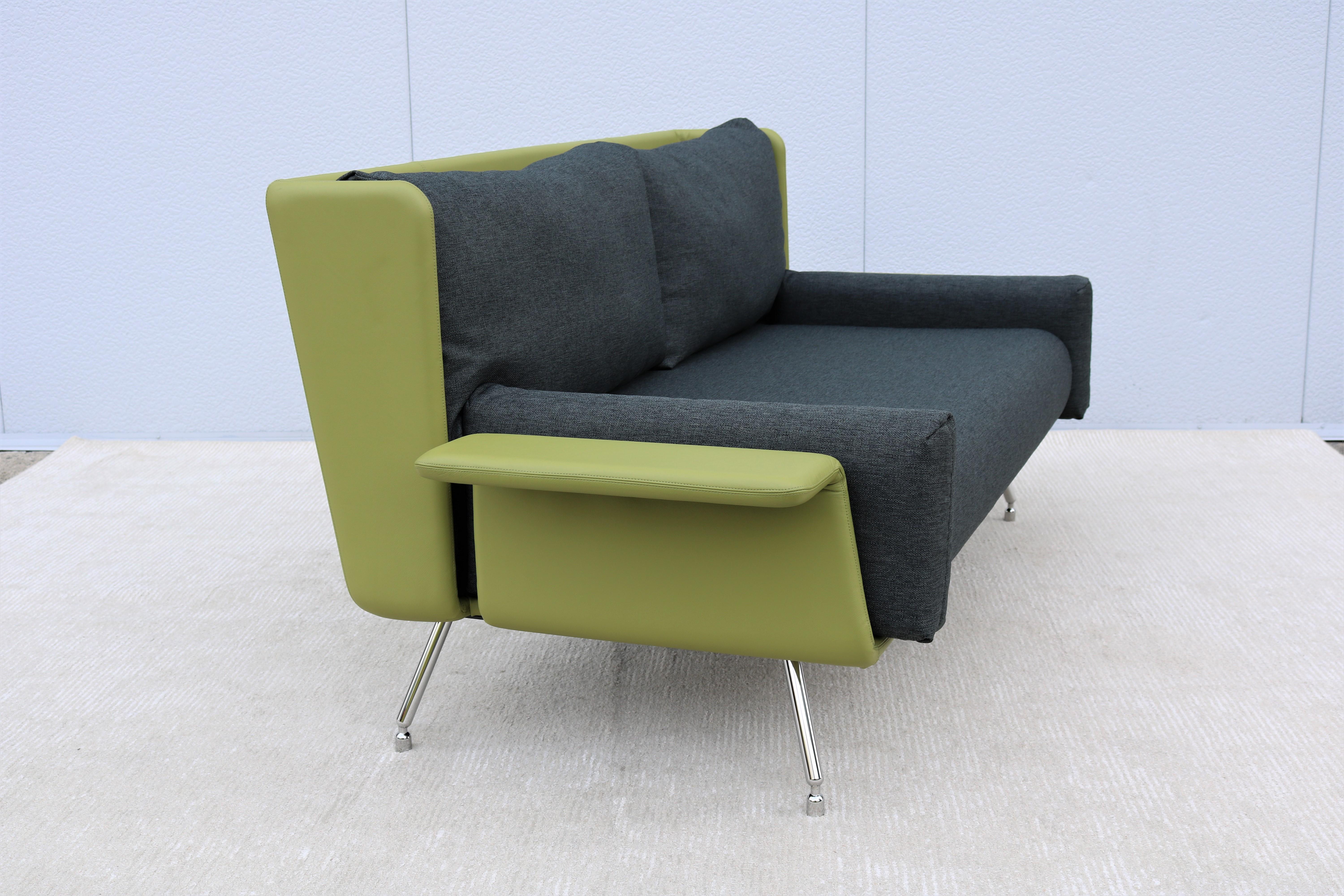 Steel Contemporary Pierre Beucler for Knoll Architecture & Associes Residential Settee For Sale