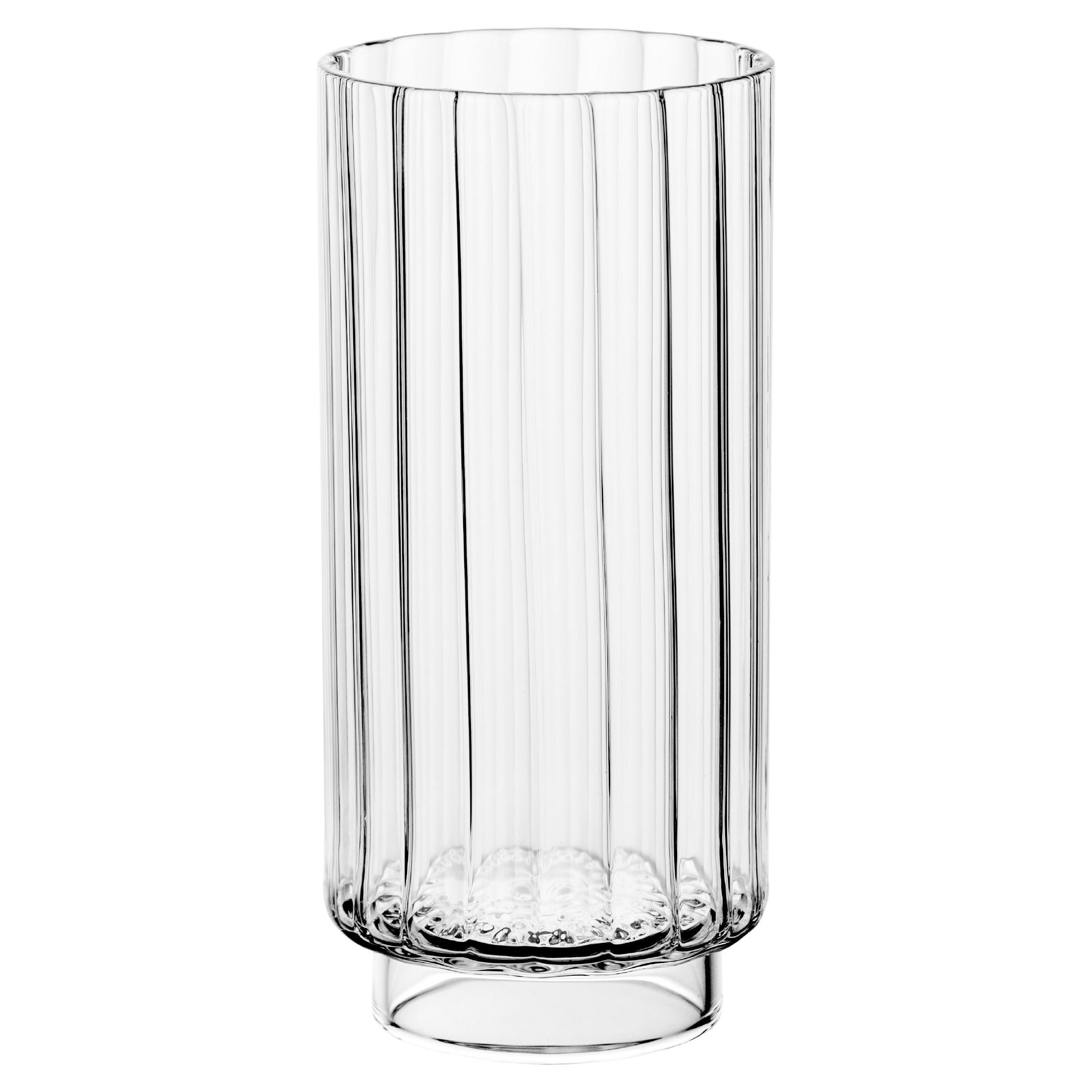 Contemporary Pillar Highball Glass by Agustina Bottoni — Handmade in Italy For Sale