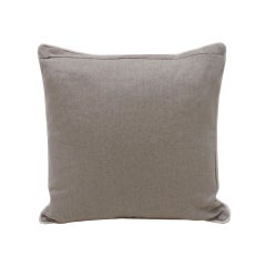 Contemporary Pillow in Linen and Flower Print