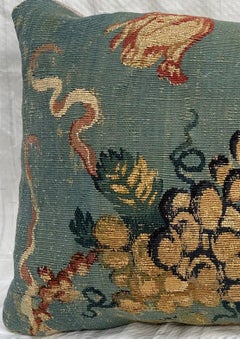 Contemporary Pillow Made from 18th Century French Tapestry