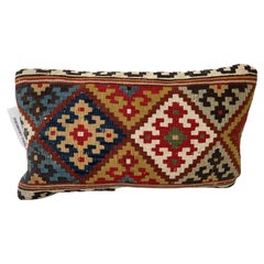 Antique Contemporary Pillow Made from 19th Century Tribal Ghashghai