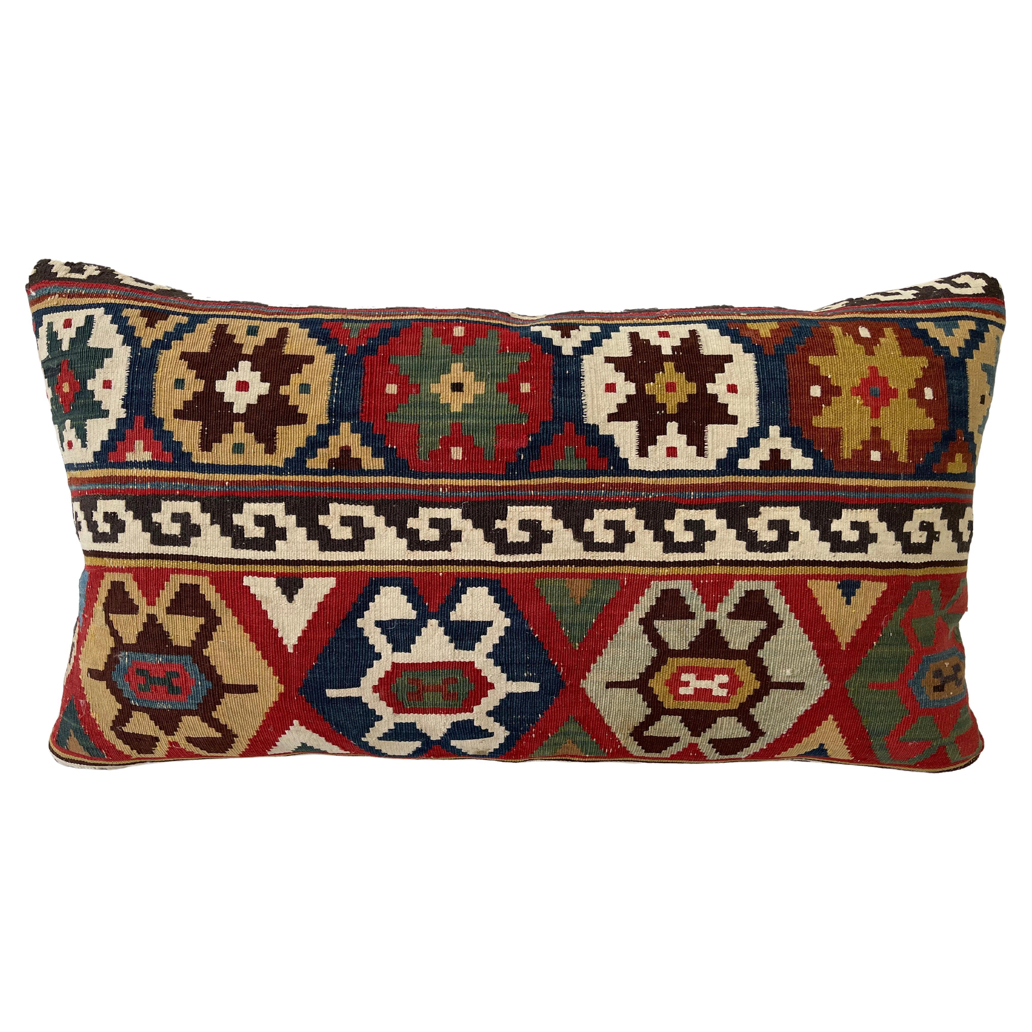 Contemporary Pillow Made from 19th Century Tribal Ghashghai