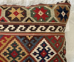 Contemporary Pillow Made from Antique Tribal Ghasghai