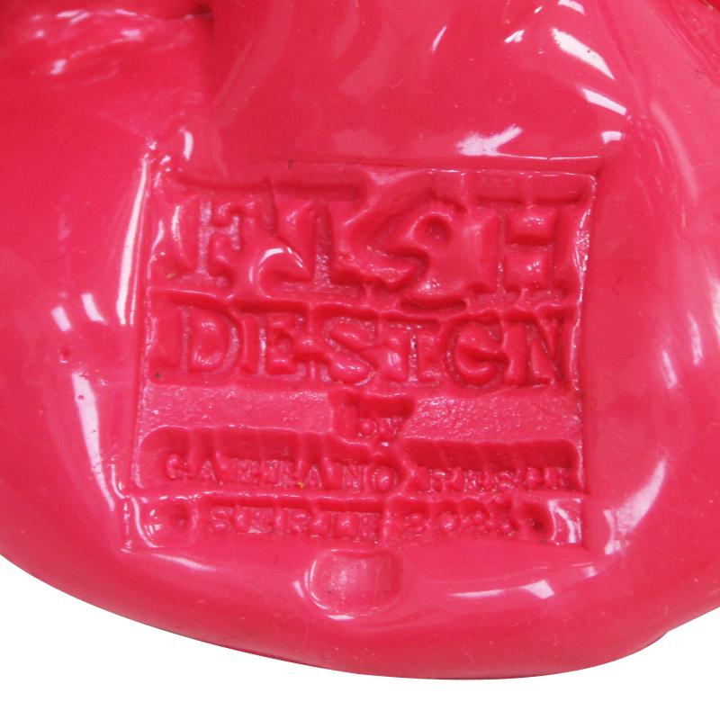 Fatto a mano Contemporary Pink and Green Resin Vase from the Fish Collection by Gaetano Pesce in vendita