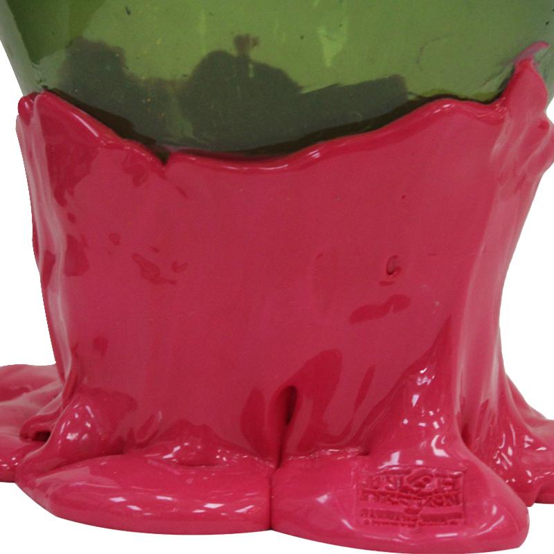 Contemporary Pink and Green Resin Vase from the Fish Collection by Gaetano Pesce In condizioni buone in vendita a Ibiza, Spain