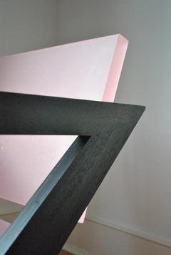 Contemporary Pink Resin Chair, Inspired by Pierre Jeanneret