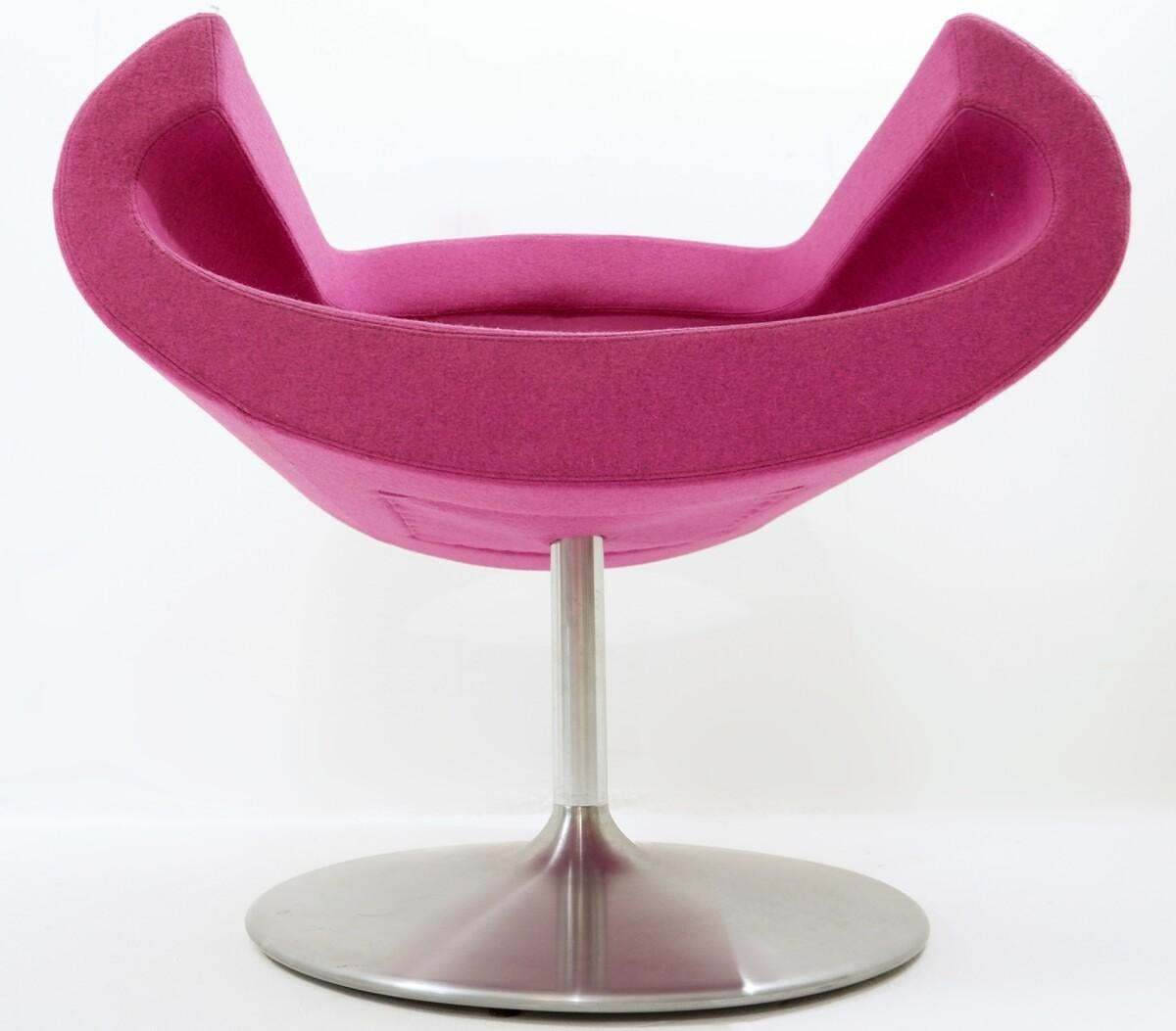 European contemporary Pink swivel Chair by Boss design Ltd - United Kingdom