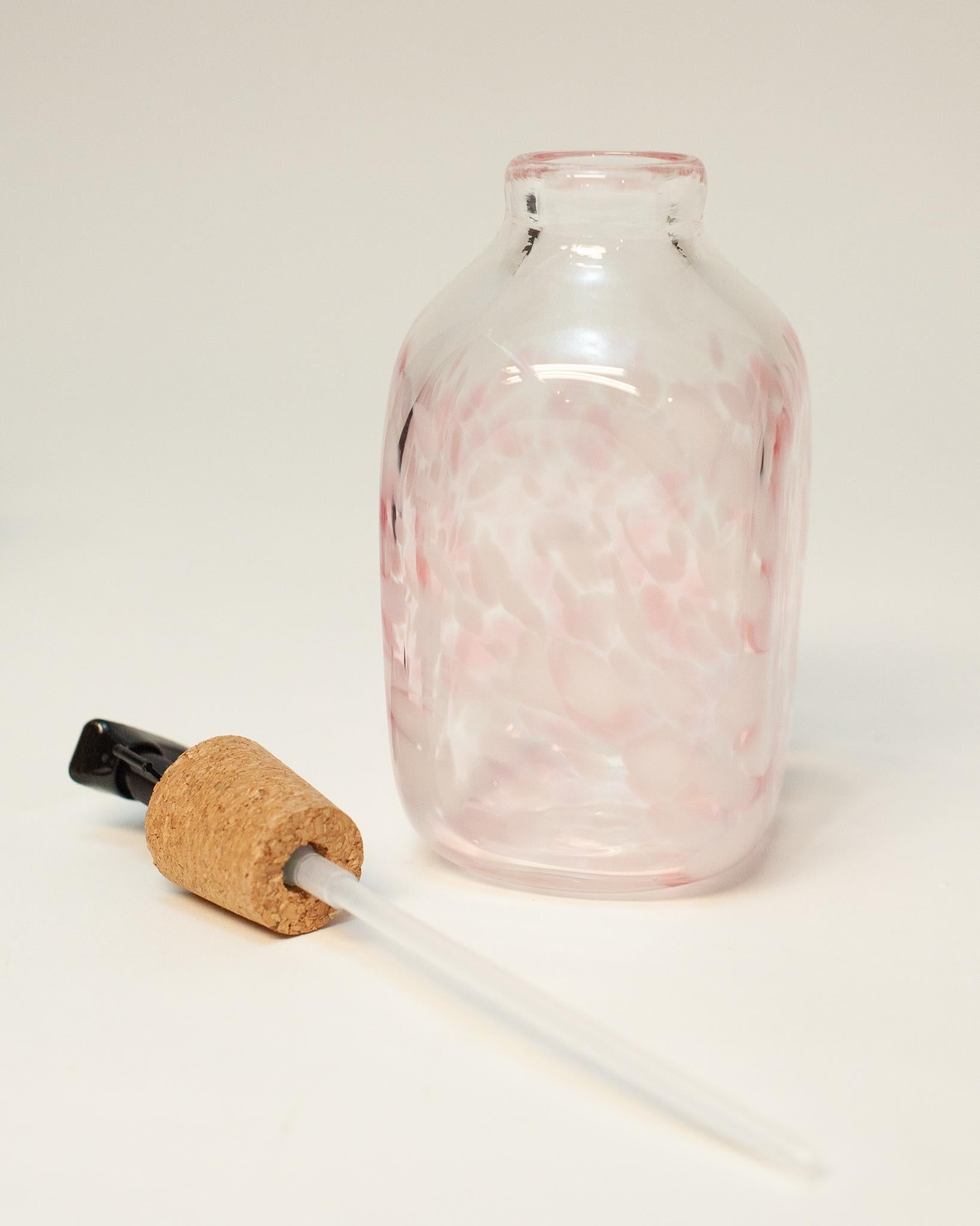 Canadian Contemporary Pink Tonal Blown Glass Soap Dispenser