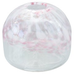 Contemporary Pink Tonal Blown Glass Vase