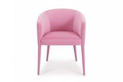 Contemporary Pink Velvet Dining Chair Utopía