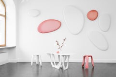 Contemporary Pink Wall Sculpture 'Tafla O4', Cotton Candy Collection by Zieta
