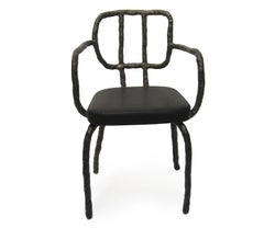 Contemporary Plain Clay Dining Chair with Arm by Maarten Baas