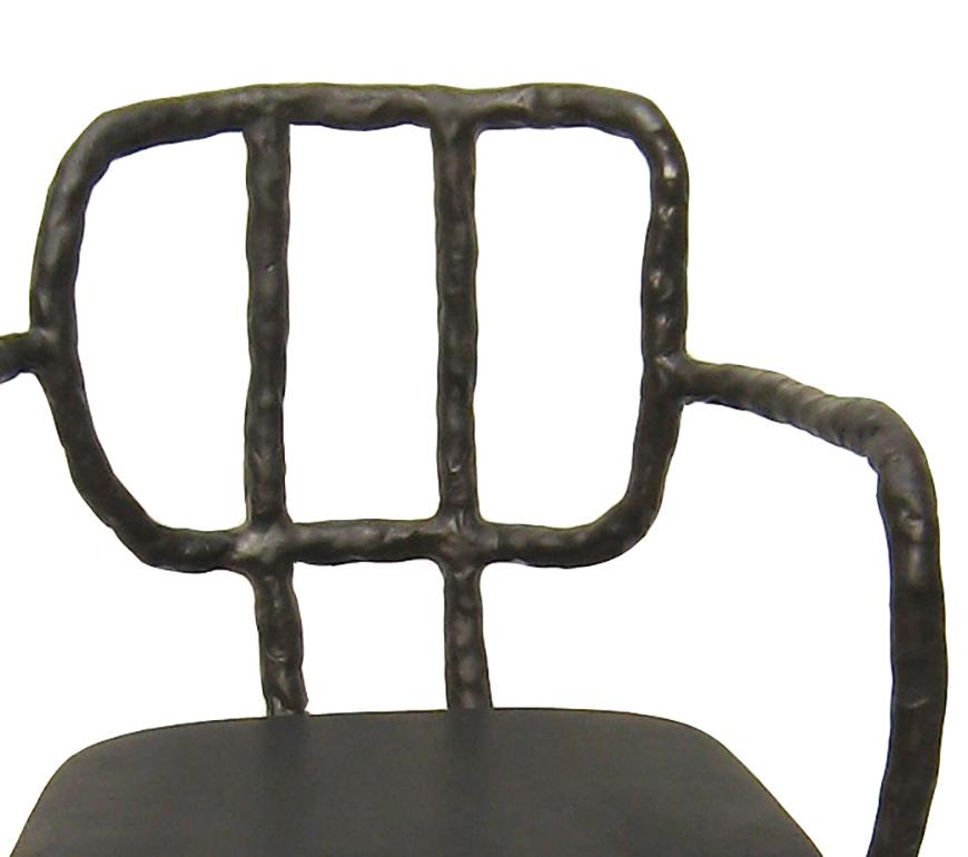 Modern Contemporary Plain Clay Dining Chair with Arm by Maarten Baas For Sale