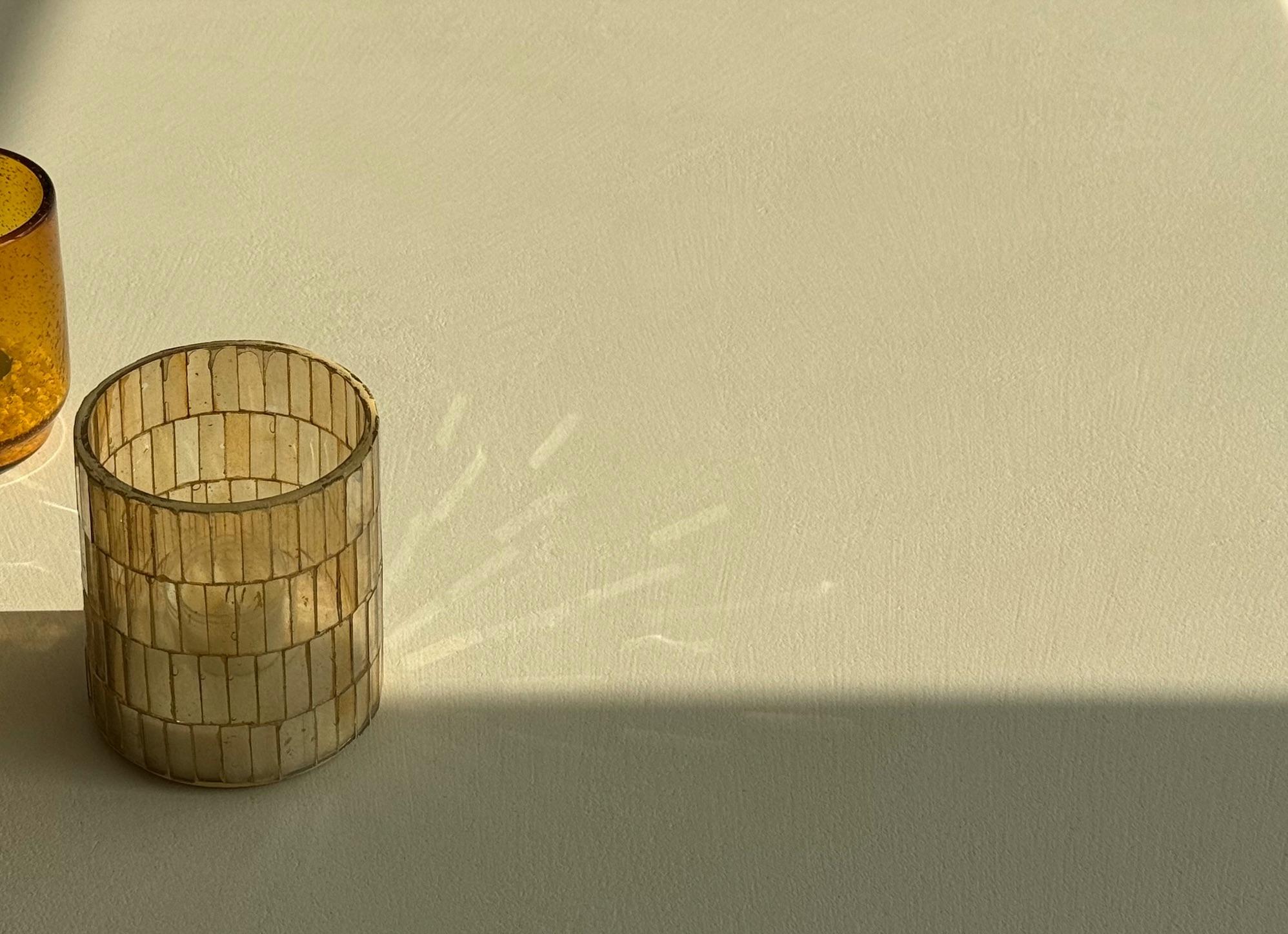 Contemporary Plaster Sideboard with Walnut Interior by Isabelle Beaumont In New Condition For Sale In Ranst, BE