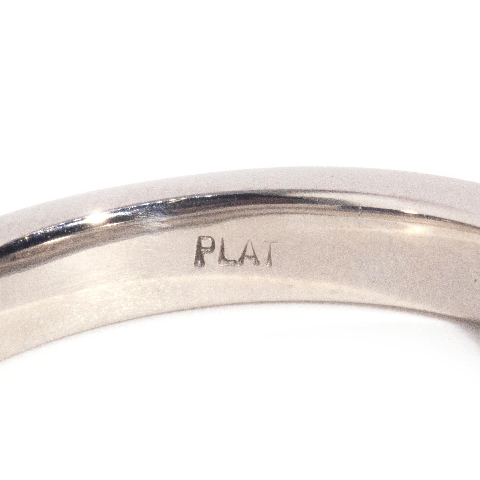 Women's Contemporary Platinum Channel Set Princess Cut Diamond Eternity Band Ring For Sale