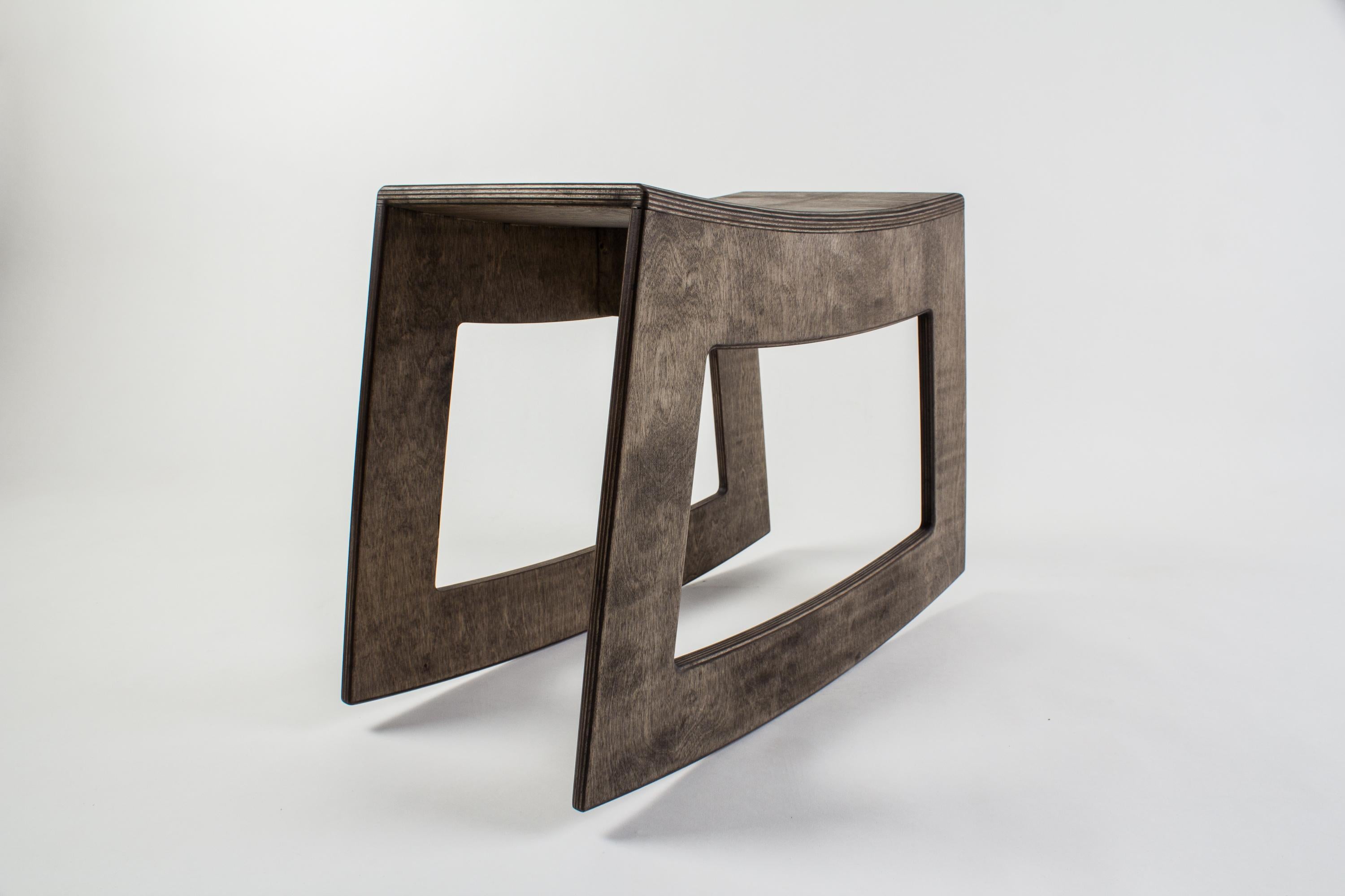 Contemporary Plywood Rocking Chair by Janis Straupe 1