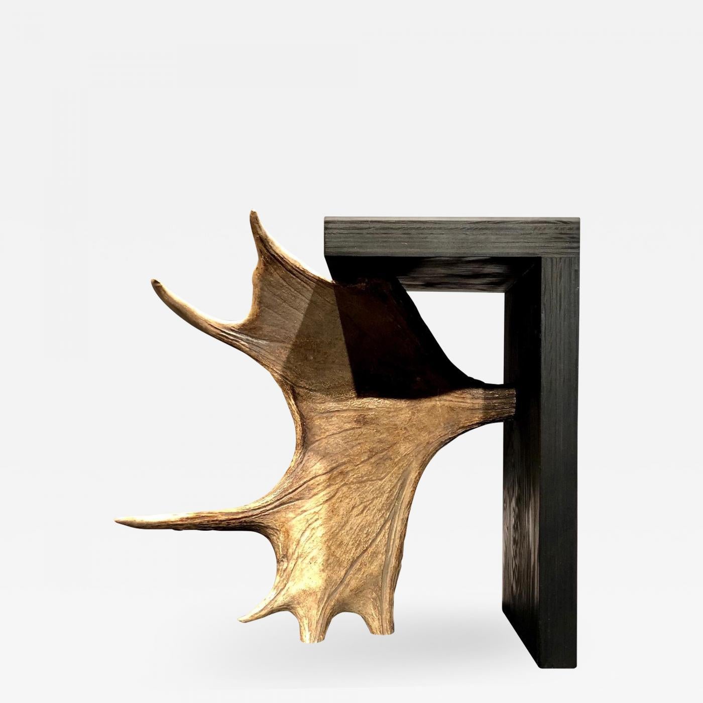 Contemporary Plywood Stag T Stool / Side Table by Rick Owens In New Condition For Sale In Warsaw, PL