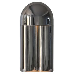 Contemporary Polished Steel Sculpted Table Lamp, Monolith Small by Paul Matter