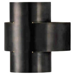 Contemporary Polished Steel Wall Sconce, Plus One Large Lamp by Paul Matter