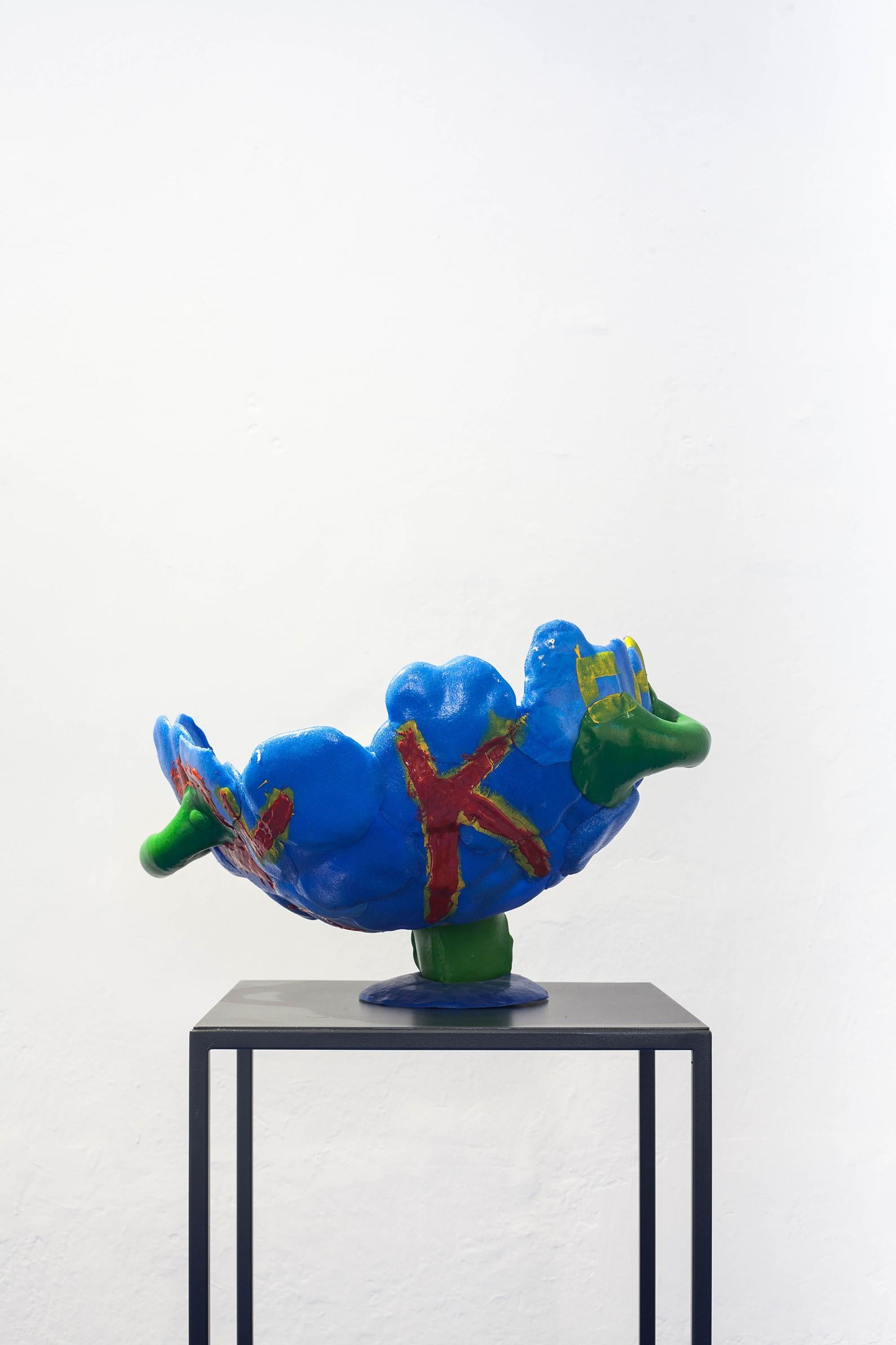 Matteo Pellegrino
vase blue, 2017

Polyurethane foam, epoxy resin
44 x 40 x H 33 cm

Unique piece with signed certification
2017
Italy

For Matteo Pellegrino the direct manipulation of matter - mainly resins, silicones and plastics - is