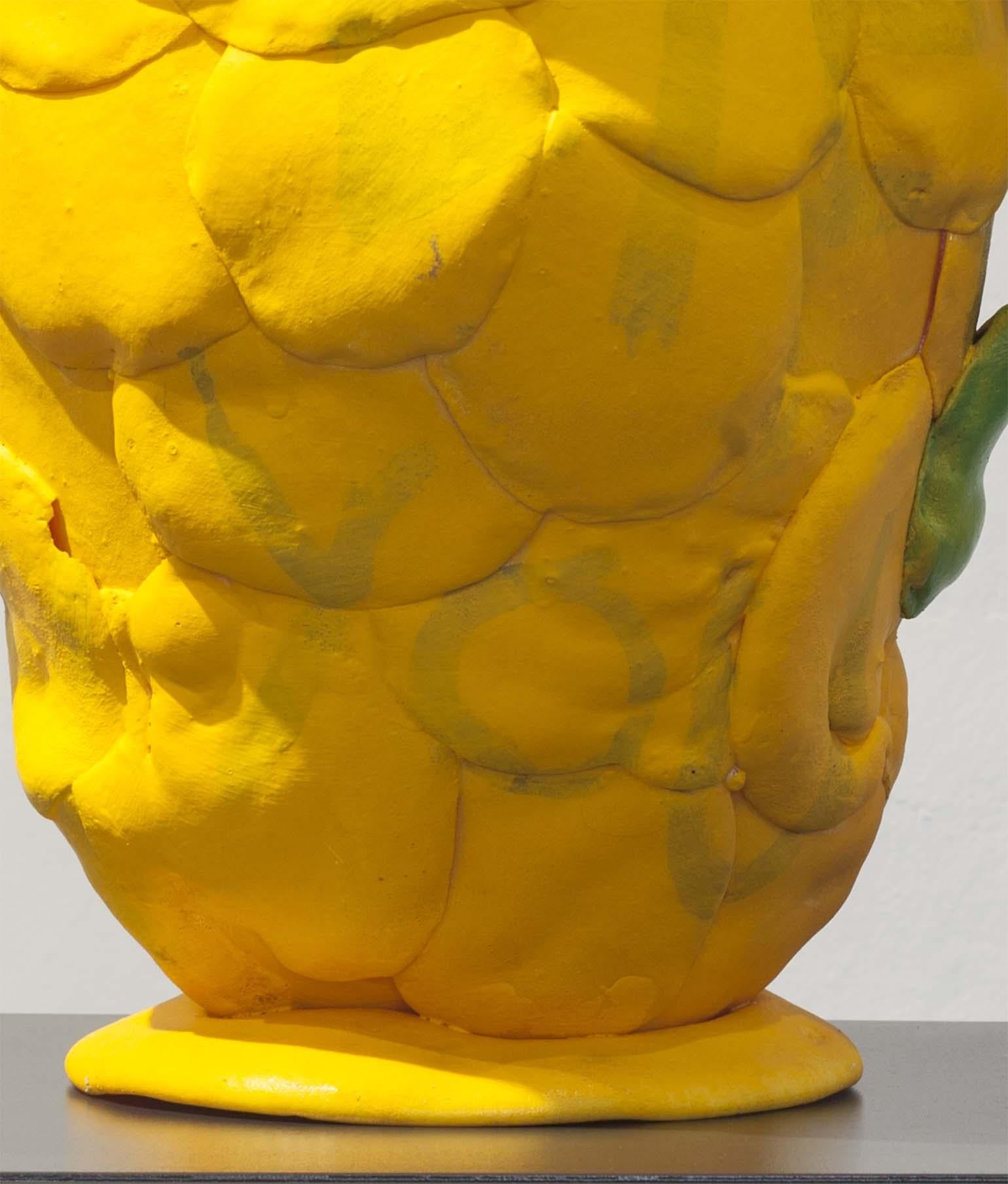 Contemporary Polyurethane Foam Yellow Vase 2