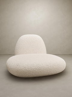 Contemporary “Pompon 1 XL” Armchair Delcourt Tioga Nobilis Fakir Velvet