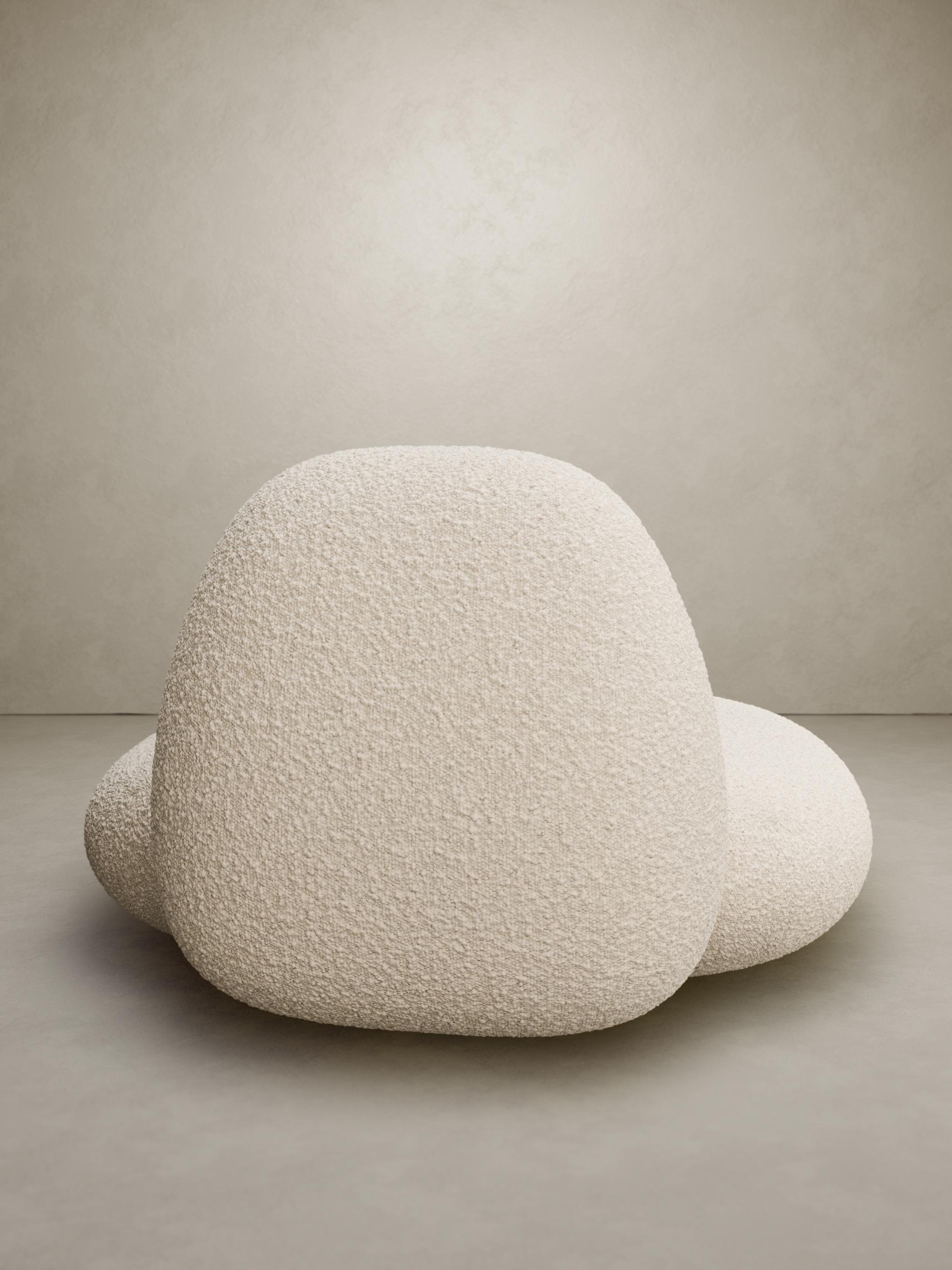 Contemporary “Pompon 1 XL” Armchair Delcourt Tioga Nobilis Fakir Velvet In New Condition For Sale In 1204, CH