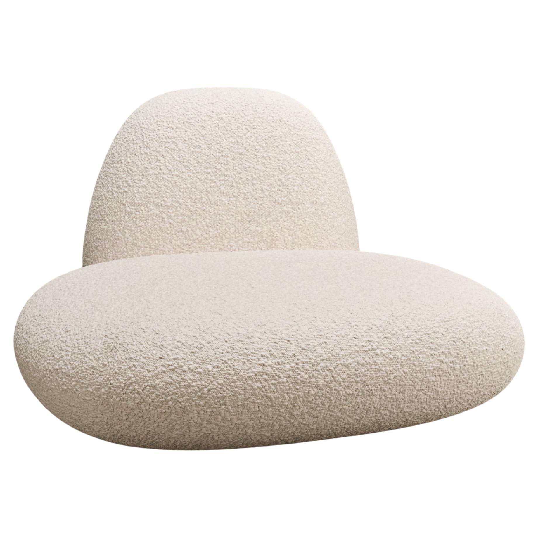 Contemporary “Pompon 1 XL” Armchair Delcourt Tioga Nobilis Fakir Velvet