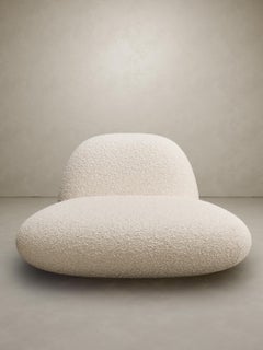 Contemporary “Pompon 2 XL” Armchair Delcourt Tioga Nobilis Fakir Velvet