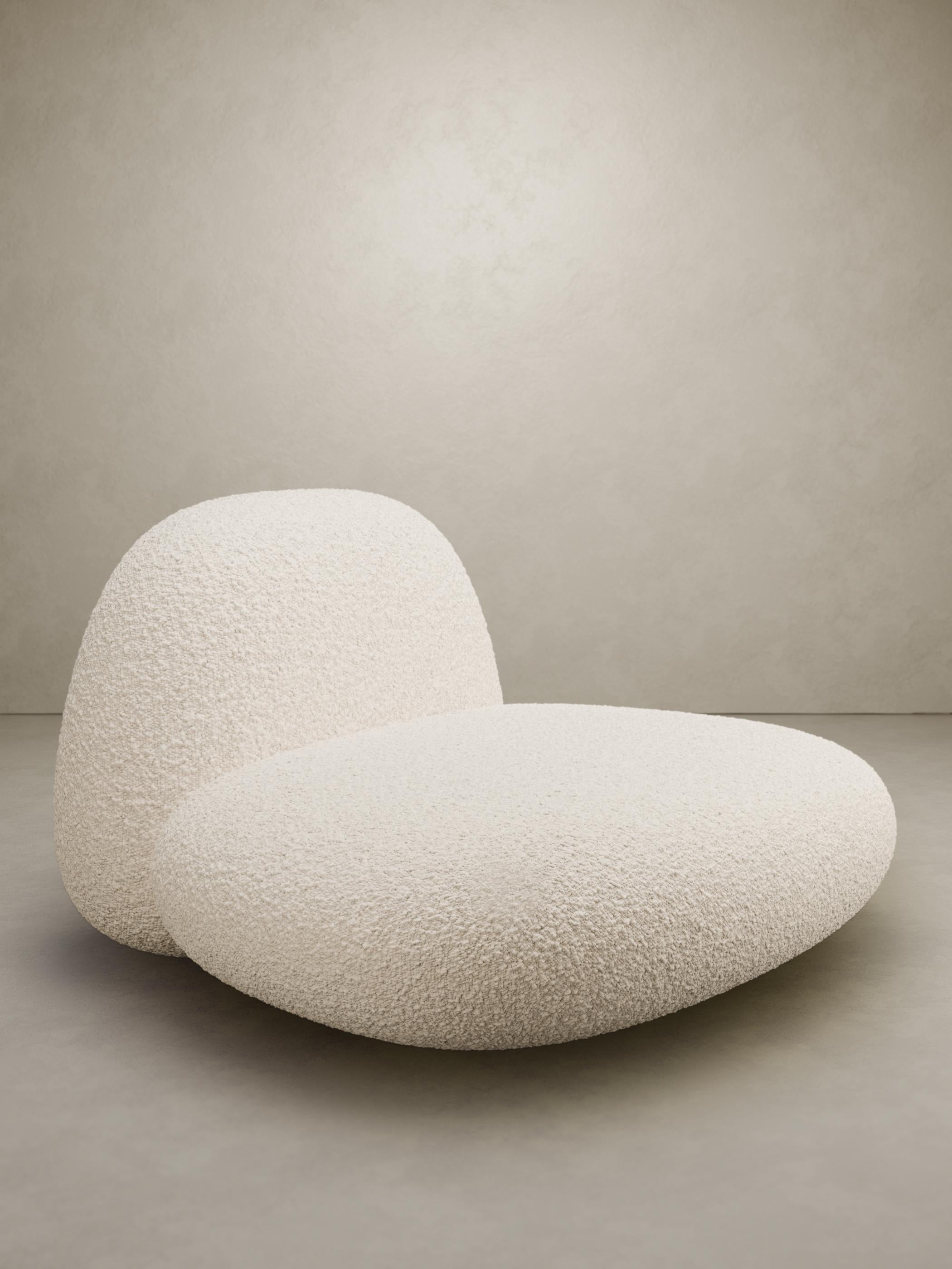European Contemporary “Pompon 2 XL” Armchair Delcourt Tioga Nobilis Fakir Velvet For Sale
