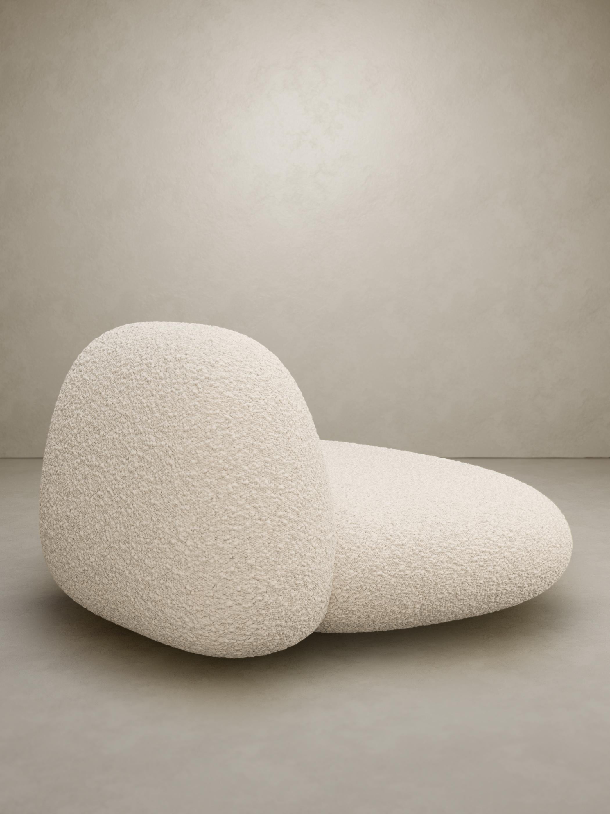 Hand-Crafted Contemporary “Pompon 2 XL” Armchair Delcourt Tioga Nobilis Fakir Velvet For Sale