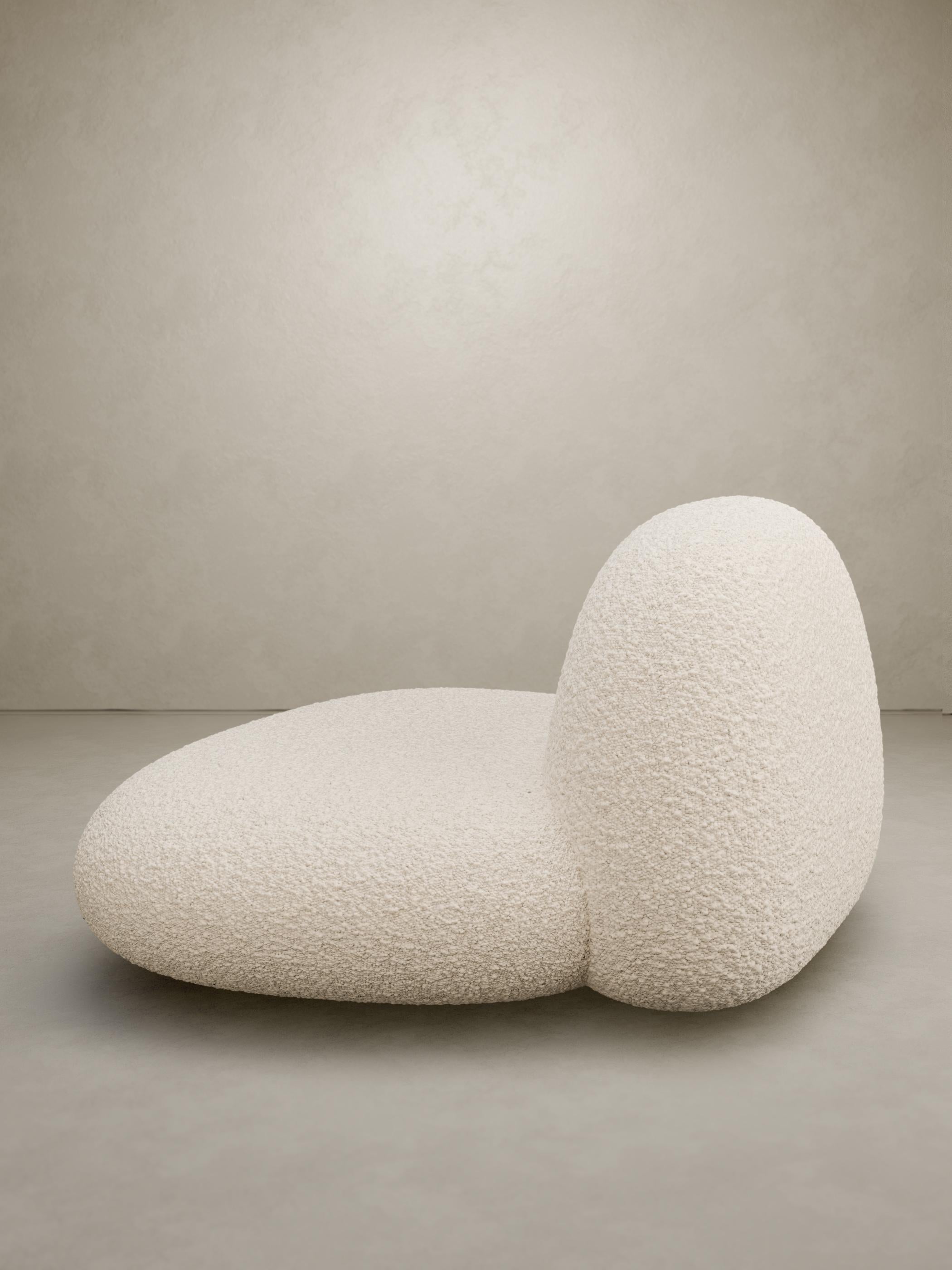 Upholstery Contemporary “Pompon 2 XL” Armchair Delcourt Tioga Nobilis Fakir Velvet For Sale