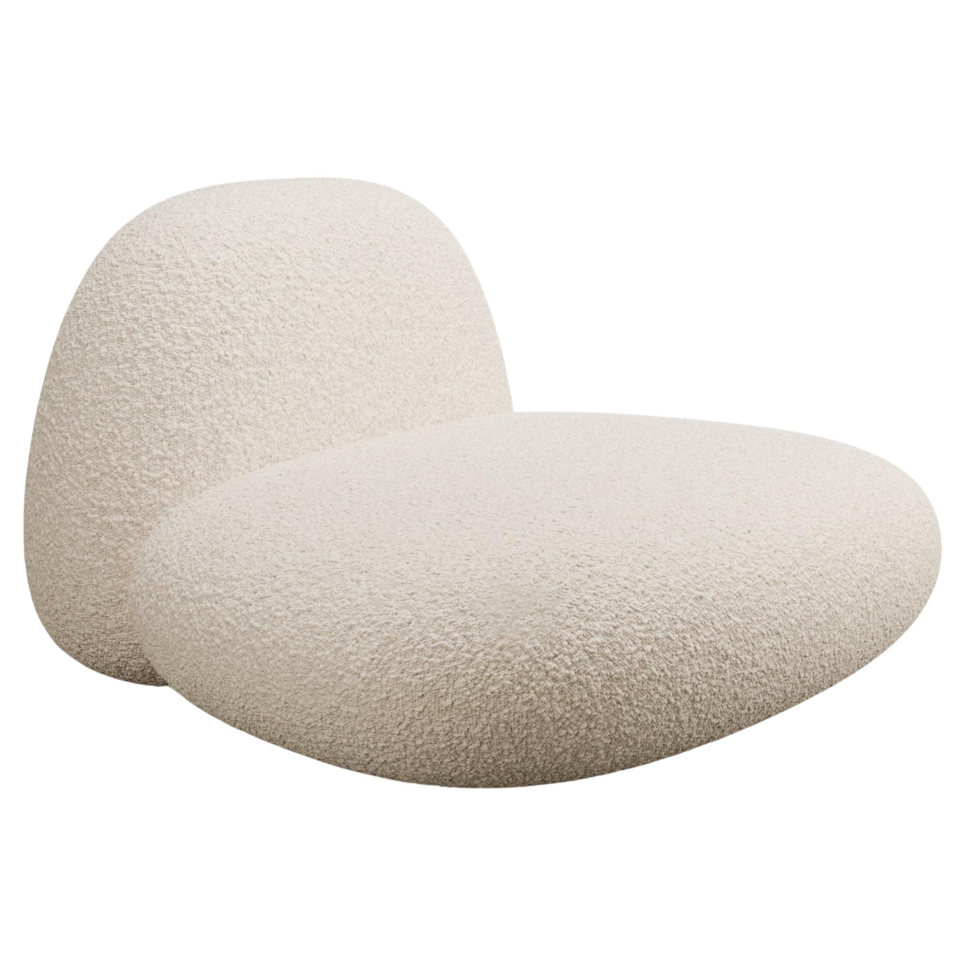 Contemporary “Pompon 2 XL” Armchair Delcourt Tioga Nobilis Fakir Velvet