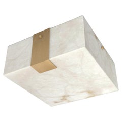 Contemporary Ponti Flush Mount 002A-1C in Alabaster by Orphan Work