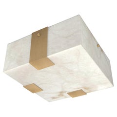 Contemporary Ponti Flush Mount 002A-3C in Alabaster by Orphan Work